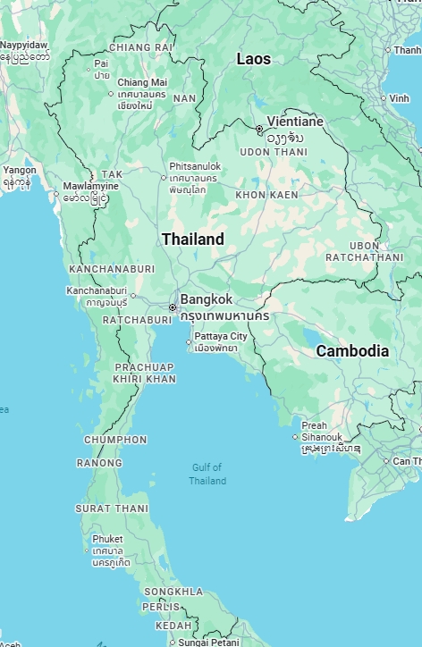 थाईलैंड Map
